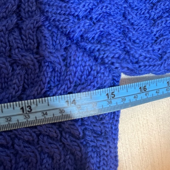 Dreyden Sweater - Women's Small Blue - Turtleneck Knit Merino Wool - Picture 11 of 14